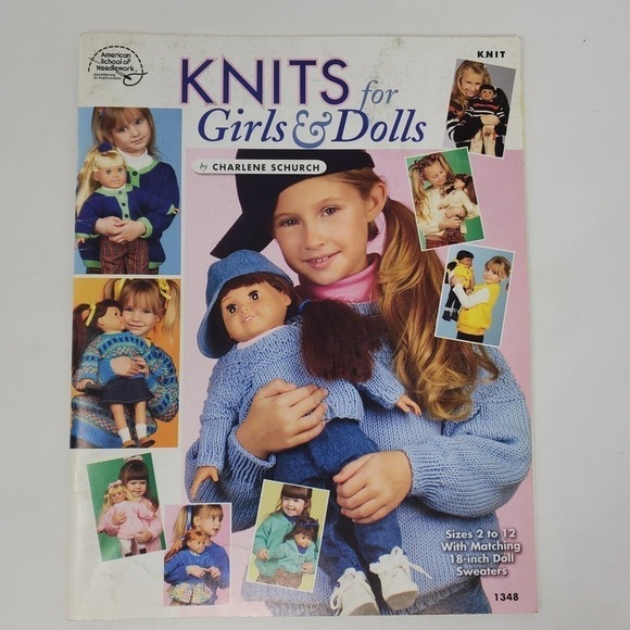 Crochet Knit for Girls and Dolls Afghans Ponchos Patterns Skein Project Magazine - Picture 3 of 7
